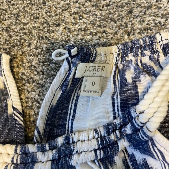 JCrew Rope Neck Tank with Blue Geometric Design - Picture 2 of 3